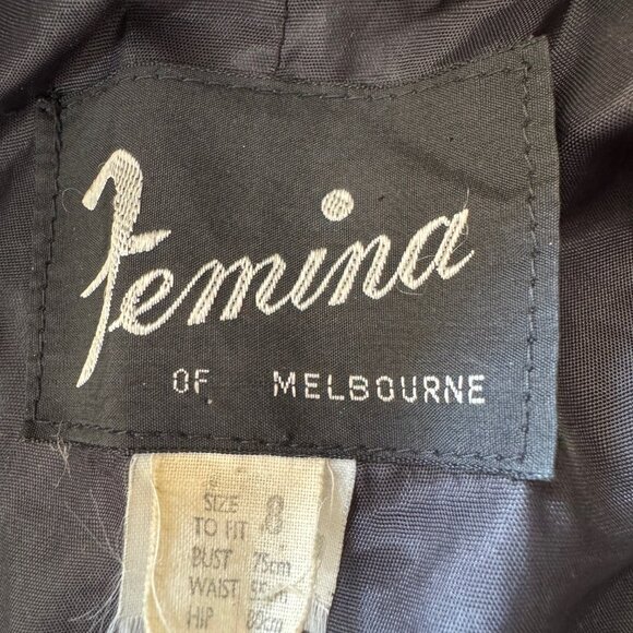 Femina of Melbourne Rare Vintage Wool Jacket Size 8 80's vibe Women's - Picture 5 of 6